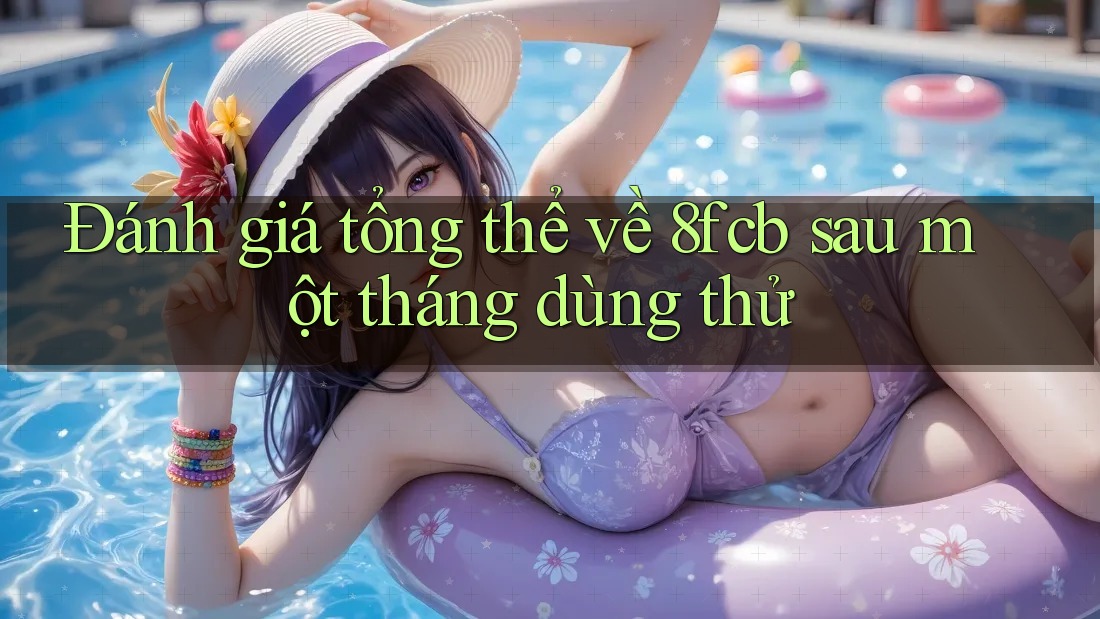 Đánh giá tổng thể về 8fcb sau một tháng dùng thử Đánh giá tổng thể về 8fcb sau một tháng dùng thử