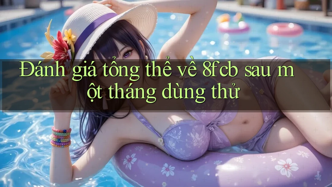 Đánh giá tổng thể về 8fcb sau một tháng dùng thử Đánh giá tổng thể về 8fcb sau một tháng dùng thử