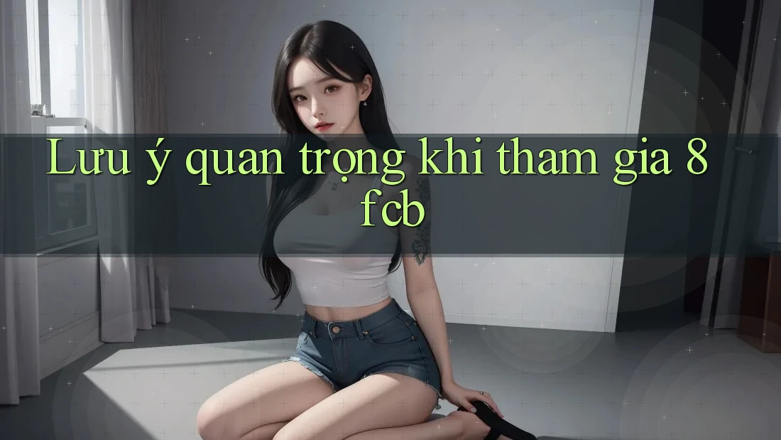 Lưu ý quan trọng khi tham gia 8fcb Lưu ý quan trọng khi tham gia 8fcb