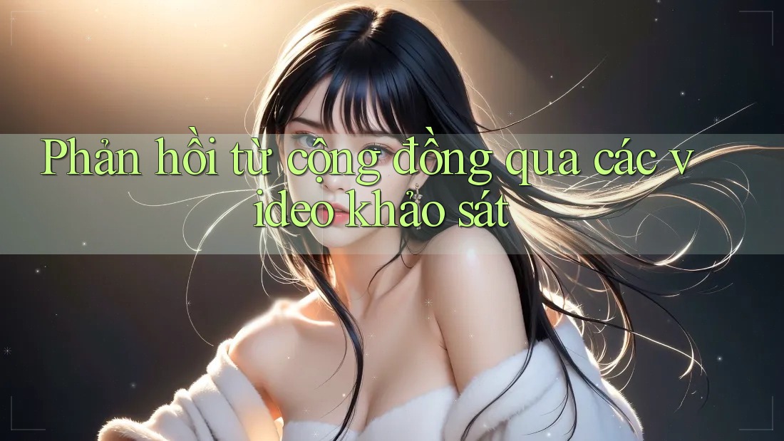 Phản hồi từ cộng đồng qua các video khảo sát Phản hồi từ cộng đồng qua các video khảo sát