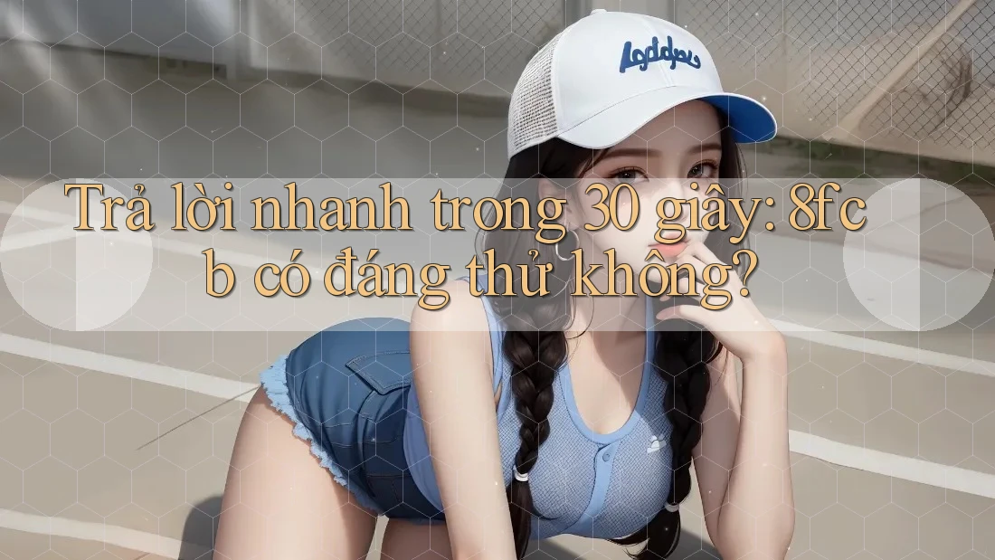 Trả lời nhanh trong 30 giây: 8fcb có đáng thử không? Trả lời nhanh trong 30 giây: 8fcb có đáng thử không?