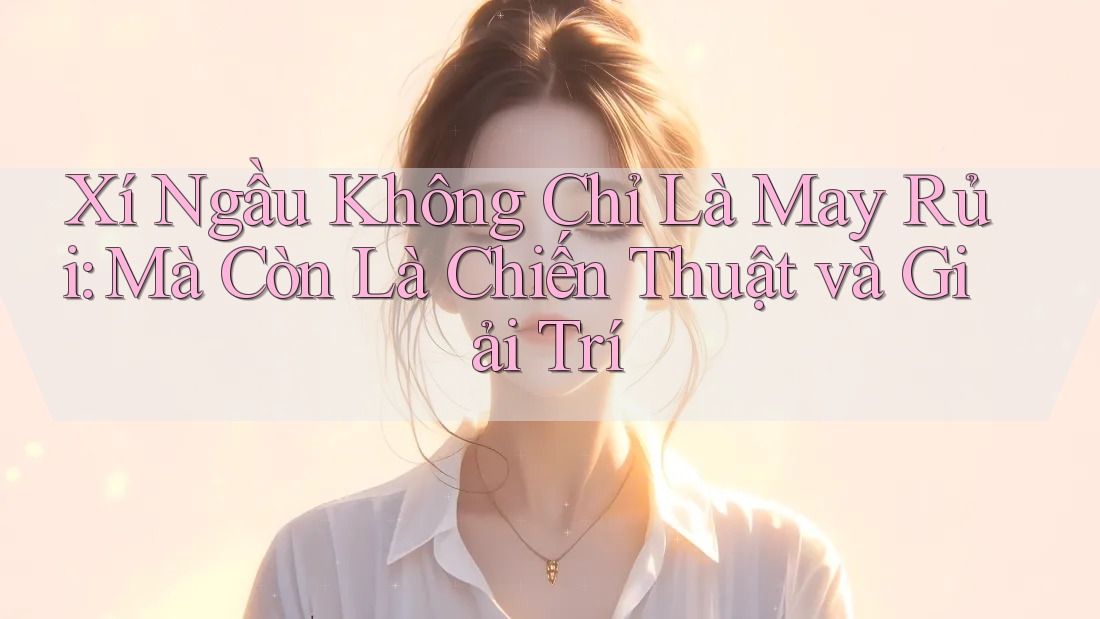 Xí Ngầu Không Chỉ Là May Rủi: Mà Còn Là Chiến Thuật và Giải Trí Xí Ngầu Không Chỉ Là May Rủi: Mà Còn Là Chiến Thuật và Giải Trí