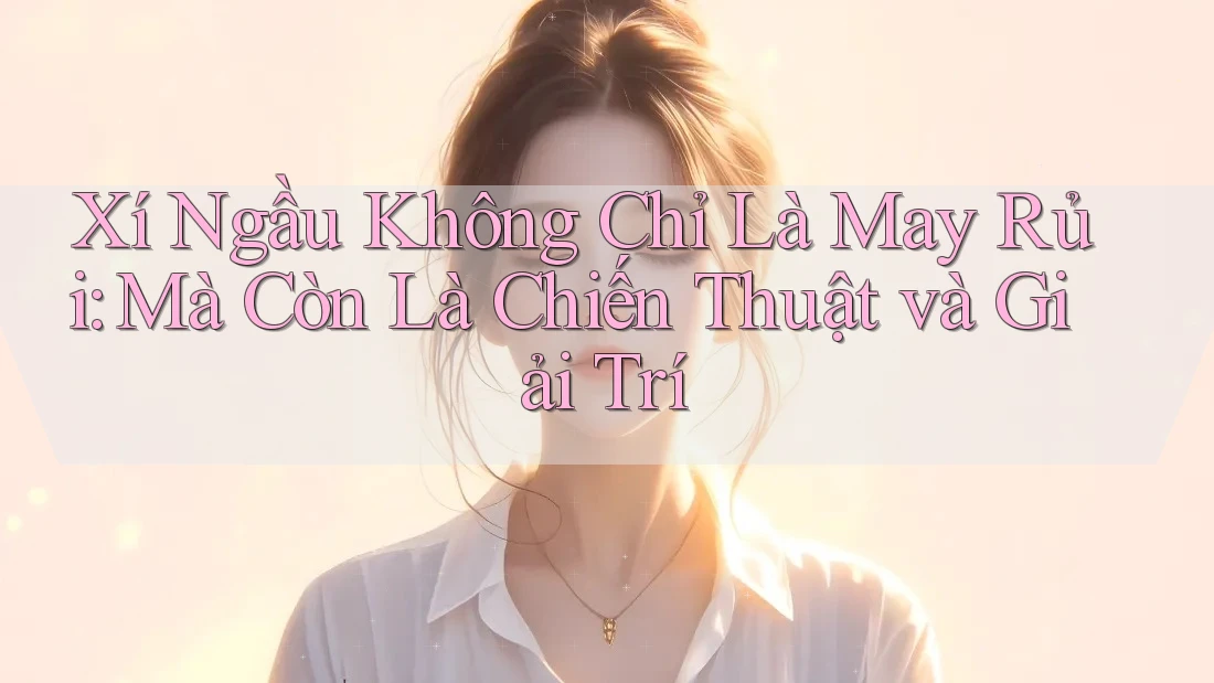 Xí Ngầu Không Chỉ Là May Rủi: Mà Còn Là Chiến Thuật và Giải Trí Xí Ngầu Không Chỉ Là May Rủi: Mà Còn Là Chiến Thuật và Giải Trí